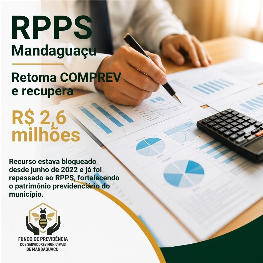 RPPS de Mandaguaçu retoma COMPREV e recupera mais de R$ 2,6 milhões para o Fundo de Previdência